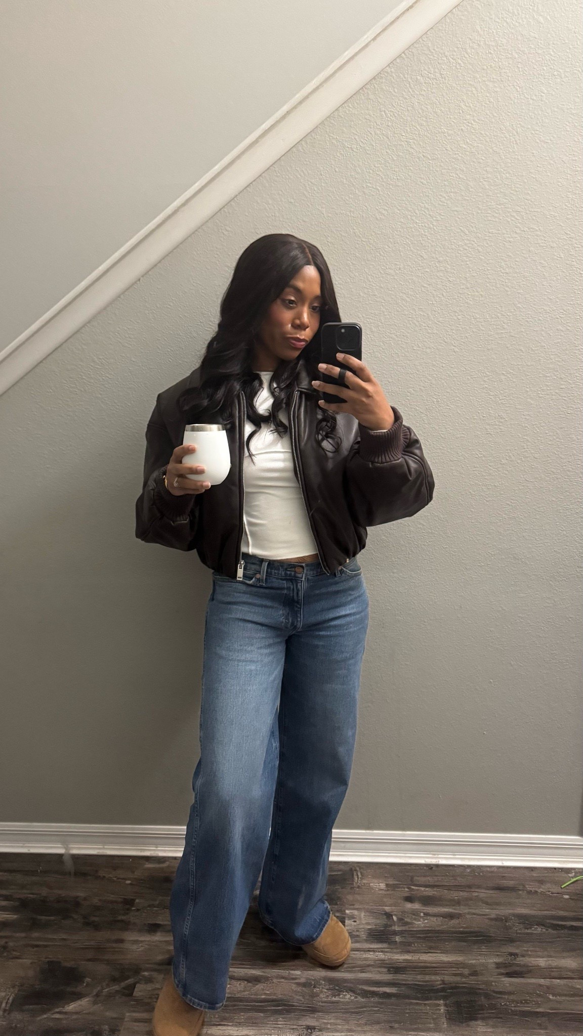 My favorite jeans - the wrangler x pacsun collab from last year. And a jacket that I hope I can wear at some point here in Florida. I found several in stock that are almost exact. The one from revolve is so good! I love it so much. Here’s a casual fall outfit 

#LTKSeasonal #LTKStyleTip