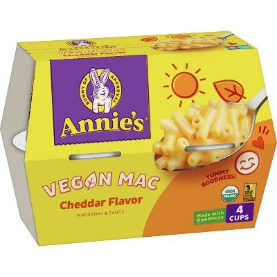 Annie&#39;s Organic Vegan Microwave Mac &#38; Cheese - 8.04oz/4ct | Target