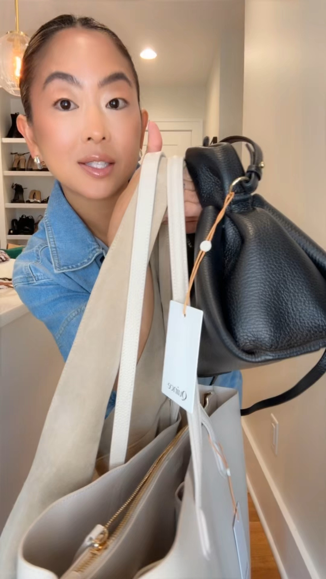 These @onequince handbags are my designer look for less and the quality is sooooo amazing! 

Italian leather triple compartment bag - Soft Ivory
Italian leather trapeze crossbody - Black 
Italian suede slouchy shoulder bag - Sand


#LTKOver40 #LTKPetite #LTKMothersDay