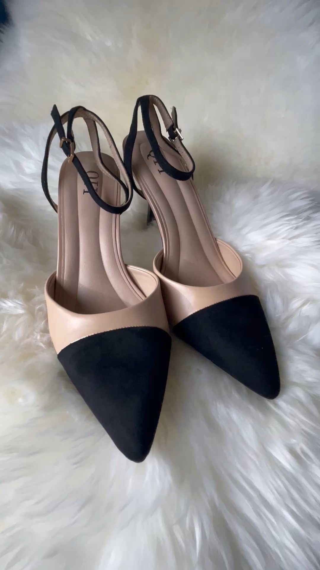 Affordable two tone holiday heel with black suede and light taupe. Multiple colors or lace options 

#LTKShoeCrush #LTKHoliday #LTKFindsUnder50