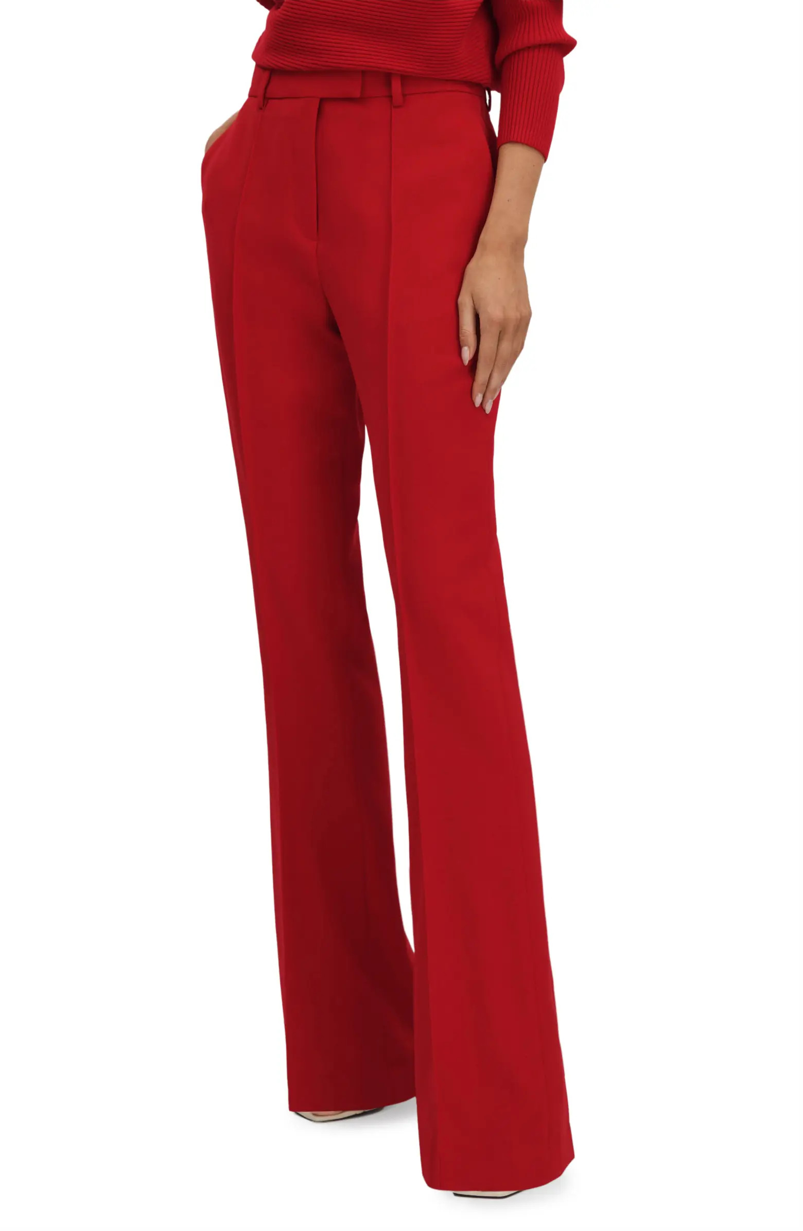 Reiss Millie Pleated Wool Blend Pants | Nordstrom | Nordstrom