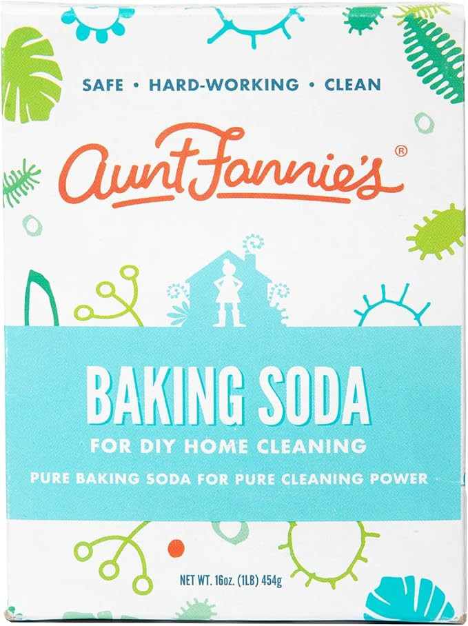 Aunt Fannie's Pure Baking Soda for Multi-Purpose DIY Home Cleaning, 16 ounces (Pack of 1), Packag... | Amazon (US)