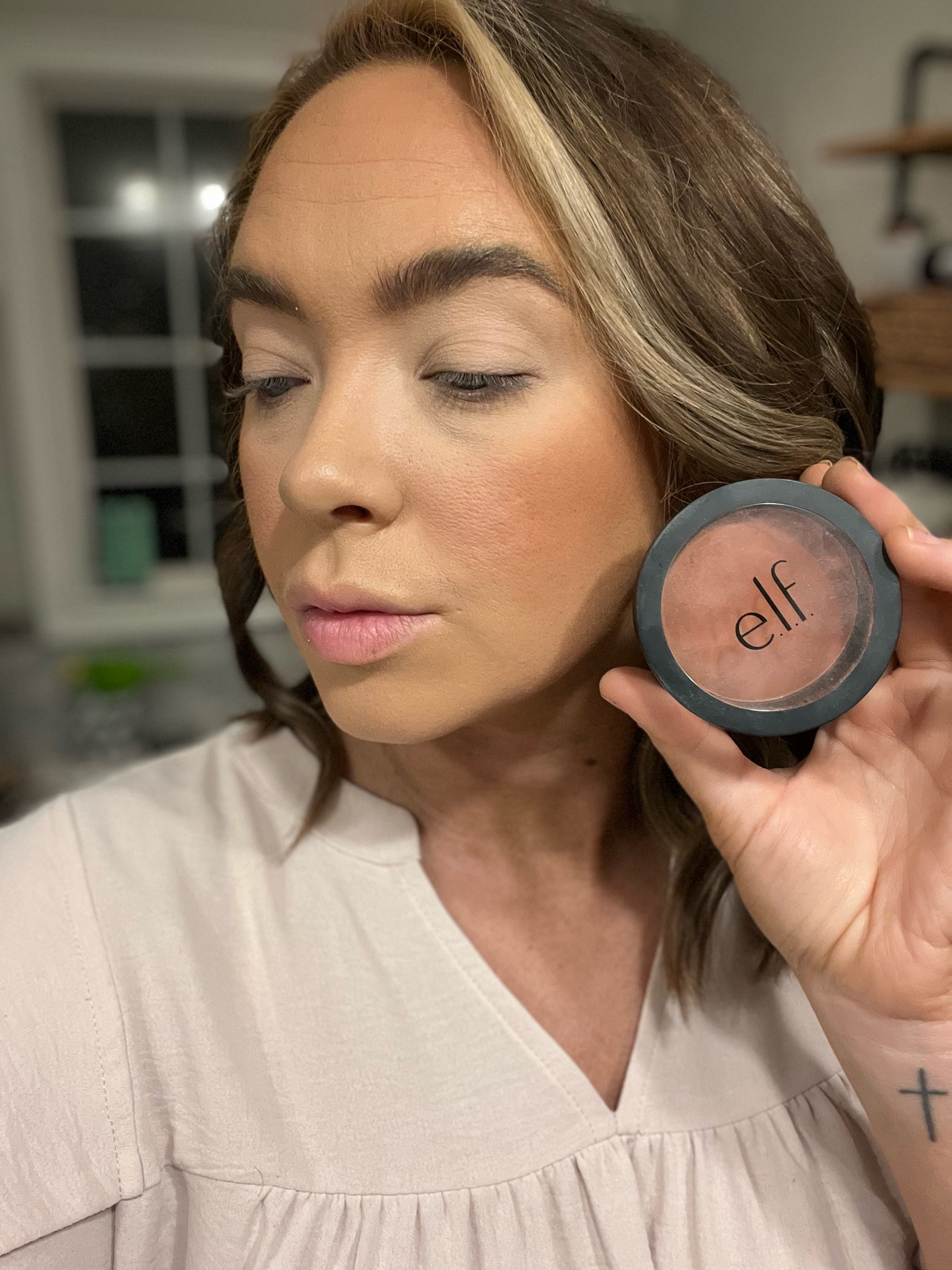 Not going to lie, this blush color SCARED me! After buying and using, it’s the only color I use now! It’s such a rich warm rosy tone color and it pares so well with a bronzer! LOVE IT 

Elf blush: always rosy 

#LTKbeauty
