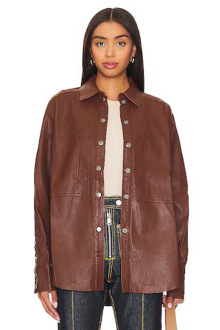Easy Rider Faux Leather Shacket
                    
                    Free People | Revolve Clothing (Global)