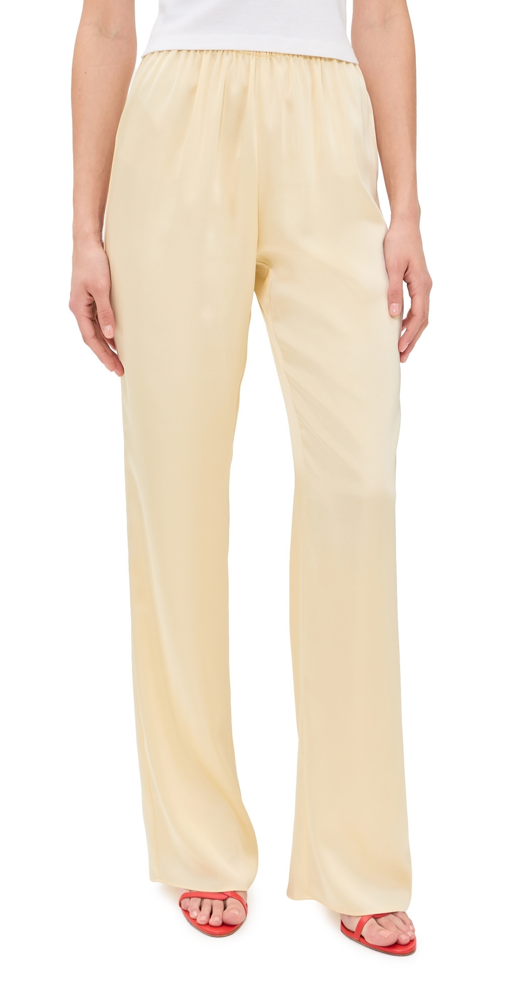 SEROYA Lillian Satin Pants Butter XXS | Shopbop