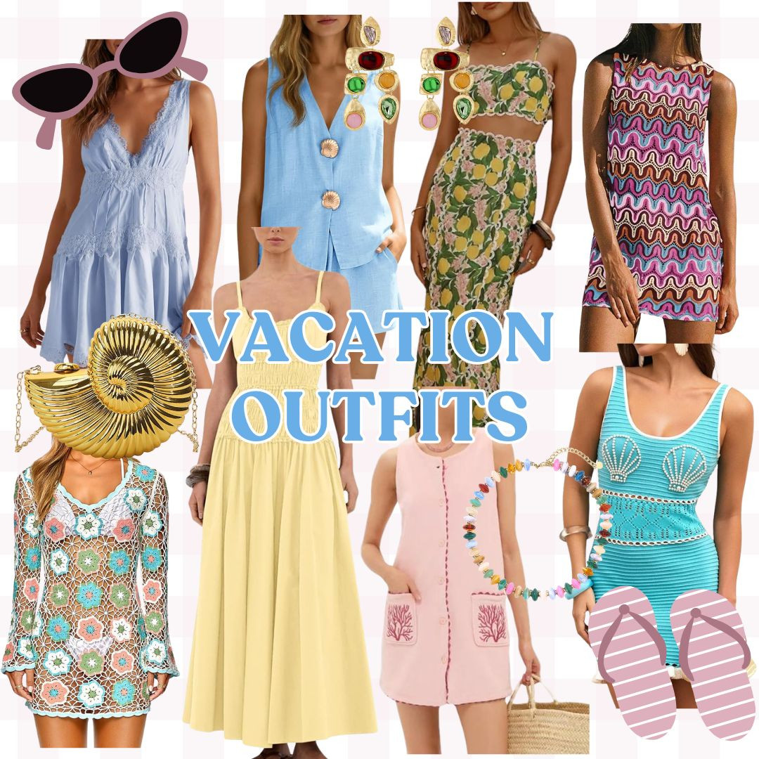 Vacation outfits from Amazon! 

 