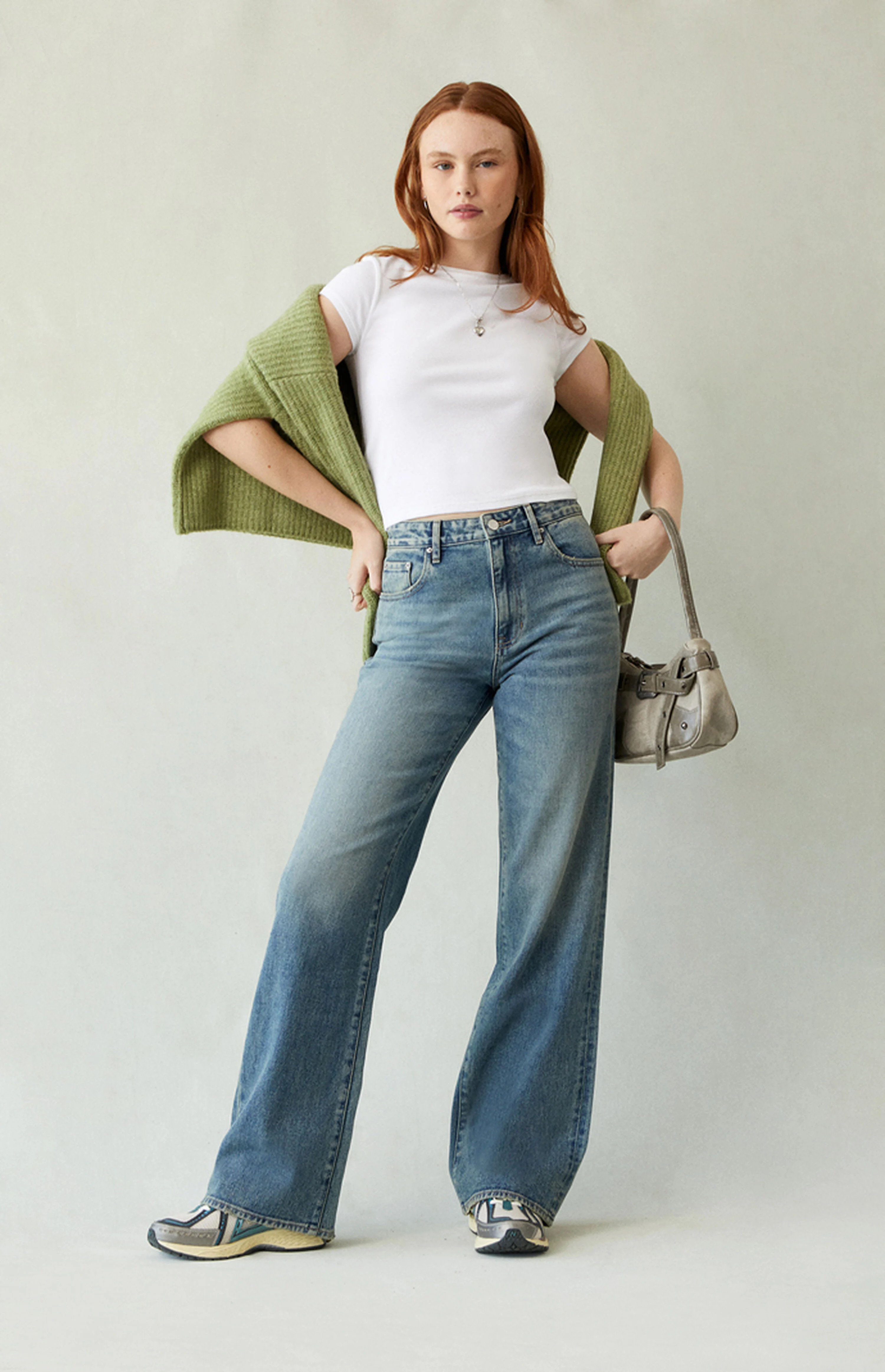 Pacsun Madison High Waisted Girlfriend Jeans Medium Indigo | PacSun