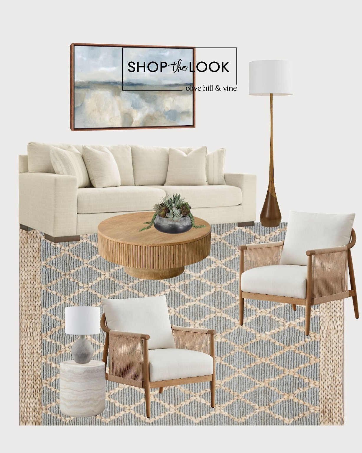 Blue is having a moment, and we’re here for it. This Wayfair living room layers in mid-century charm with structured seating, fluted details, and coastal-inspired art—balanced with texture-rich accents from rug to lighting.  

 

#LTKHome #LTKStyleTip #LTKFamily