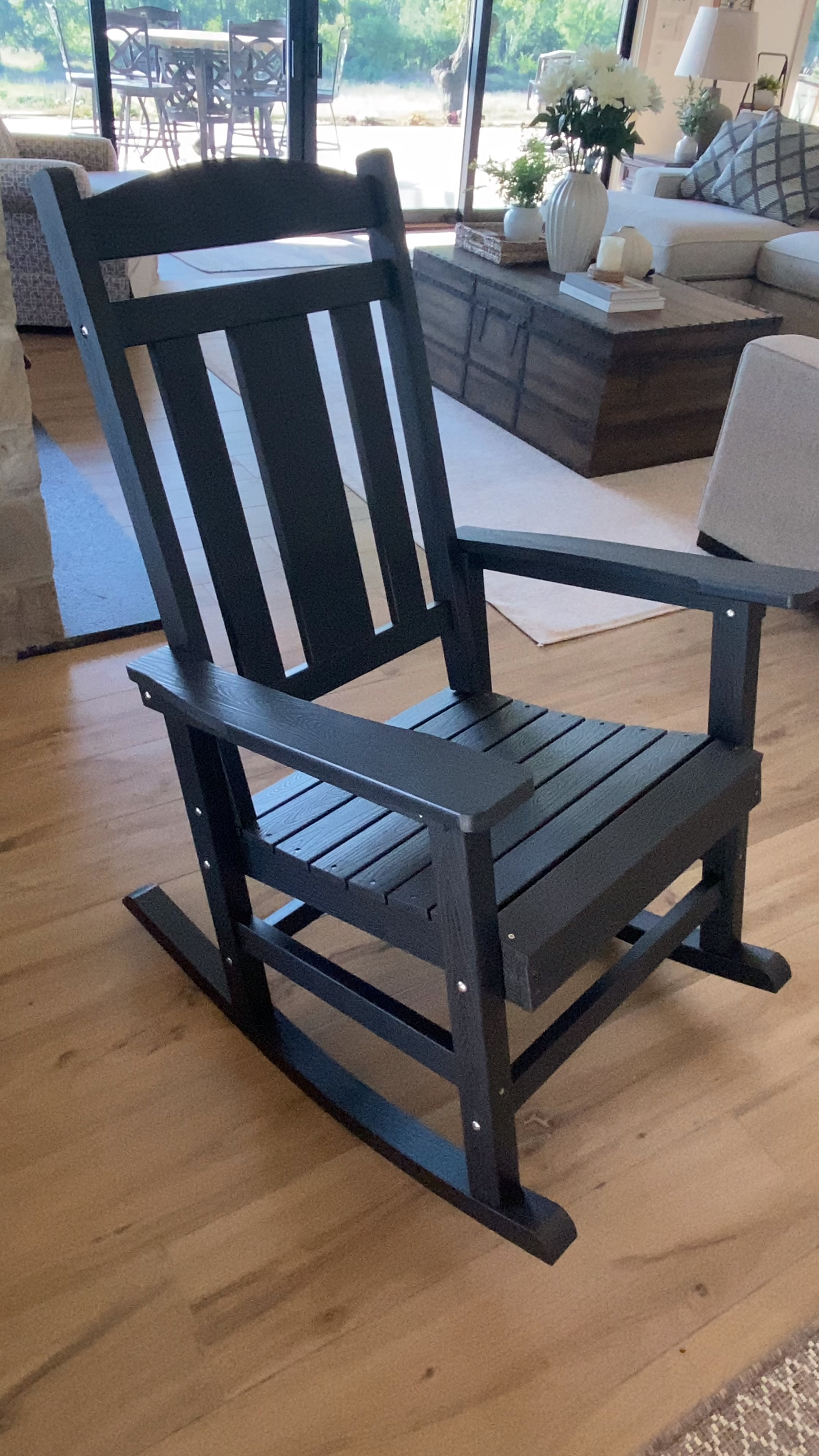 Outdoor patio rocking chair, rocker, patio seating, outdoor furniture 

#LTKVideo #LTKSeasonal #LTKHome