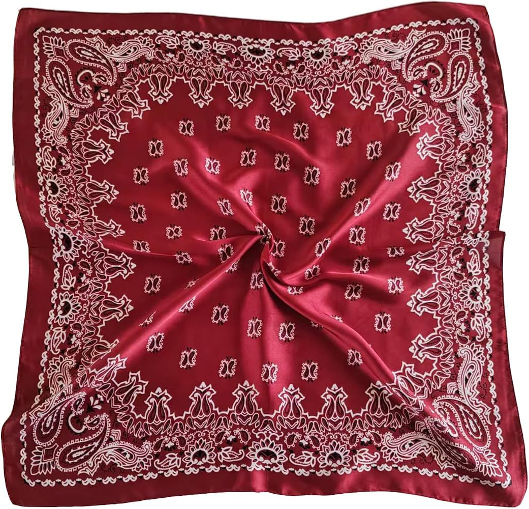 Hjiaruiky Satin Head Scarf Silk Like Hair Scarf 27" Head Scarves for Women | Amazon (US)