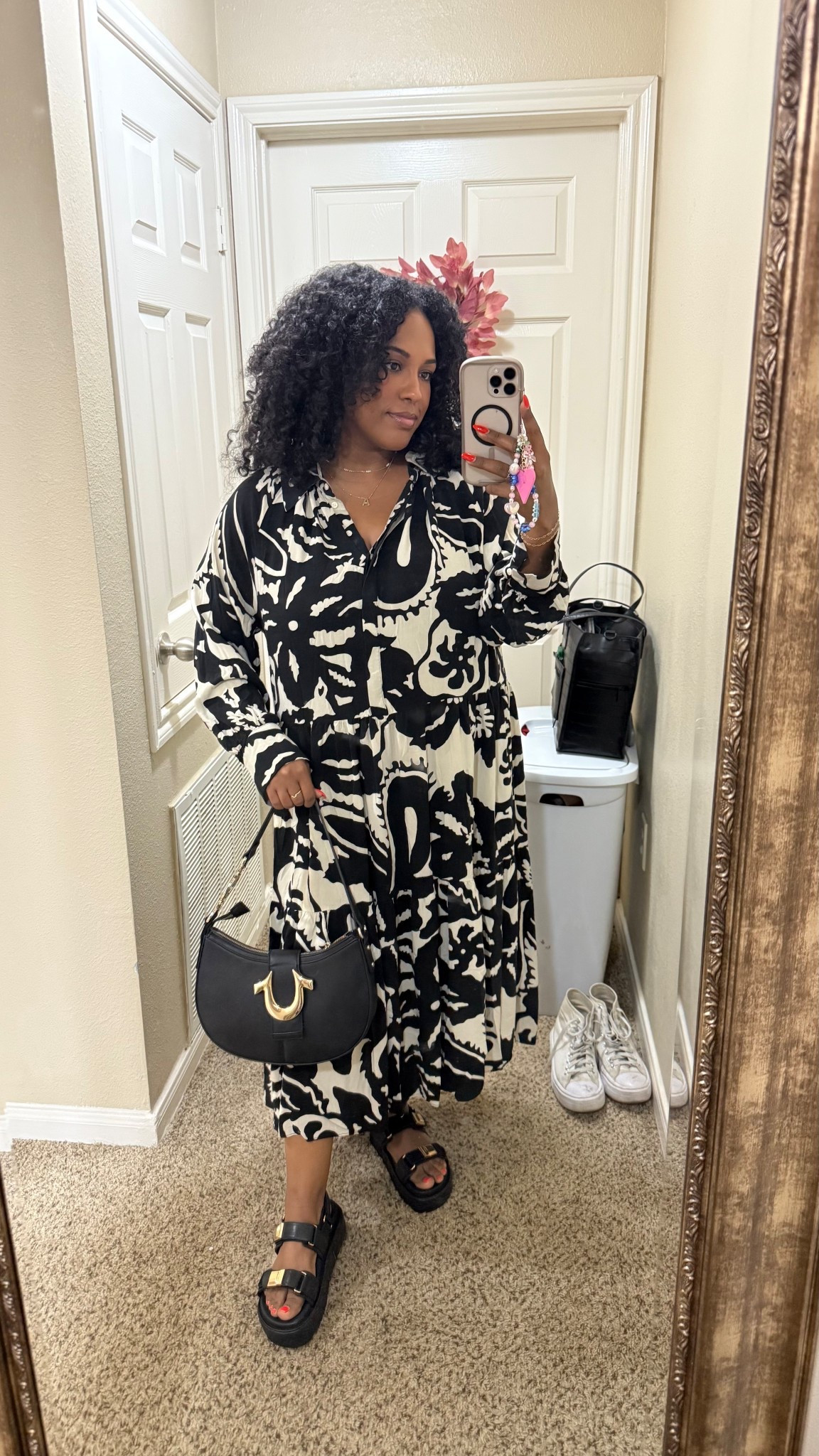 Picked up these shoes from Nordstrom rack for an upcoming trip. I need to break them in a little bit so I’m gonna start wearing them now. I absolutely love the platform and the goal details. I’m wearing a size 8, and it fits true to size.

#LTKStyleTip #LTKFindsUnder100 #LTKShoeCrush