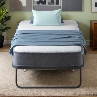 Folding Bed With Mattress For Adults, 75 ''L X 31''W Rollaway Bed With 4'' Memory Foam Mattress,,Fold Up Guest Bed | Wayfair North America