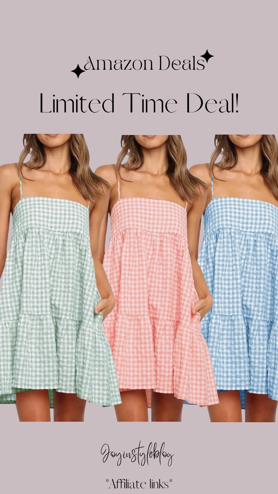 Amazon deals! Wenrine Womens Summer Plaid Mini Dress Casual Spaghetti Strap Sleeveless A Line Beach Sundress with Pockets

#LTKFestival #LTKWedding #LTKSaleAlert
