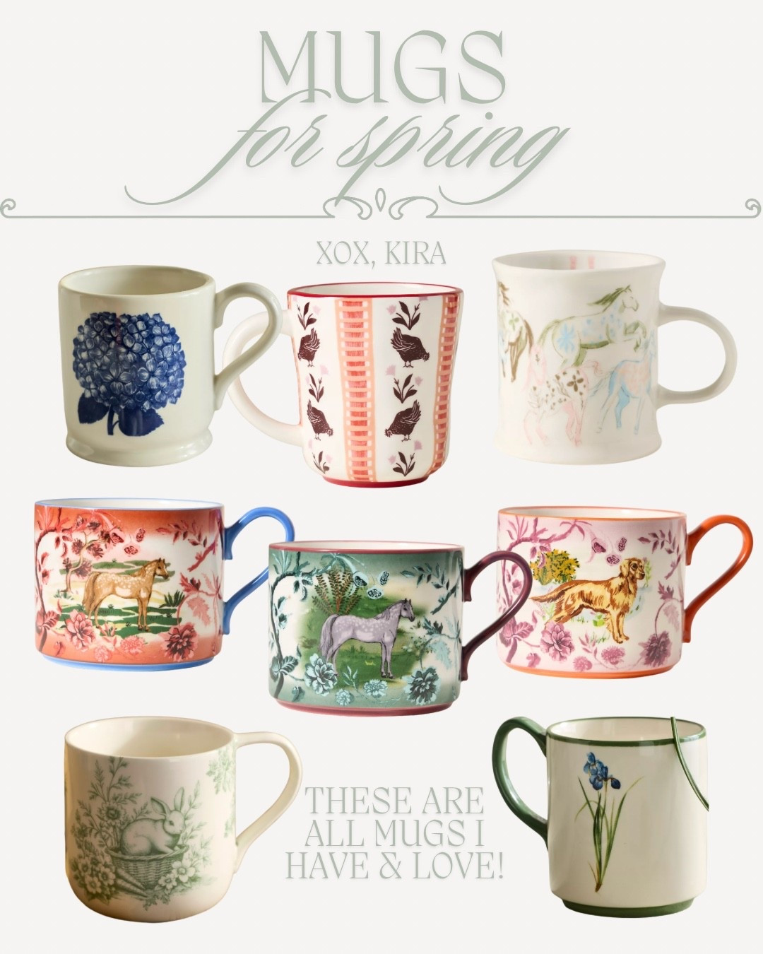 mugs i have (or have on order lolll) for spring! 

#LTKHome #LTKSeasonal #LTKValentine