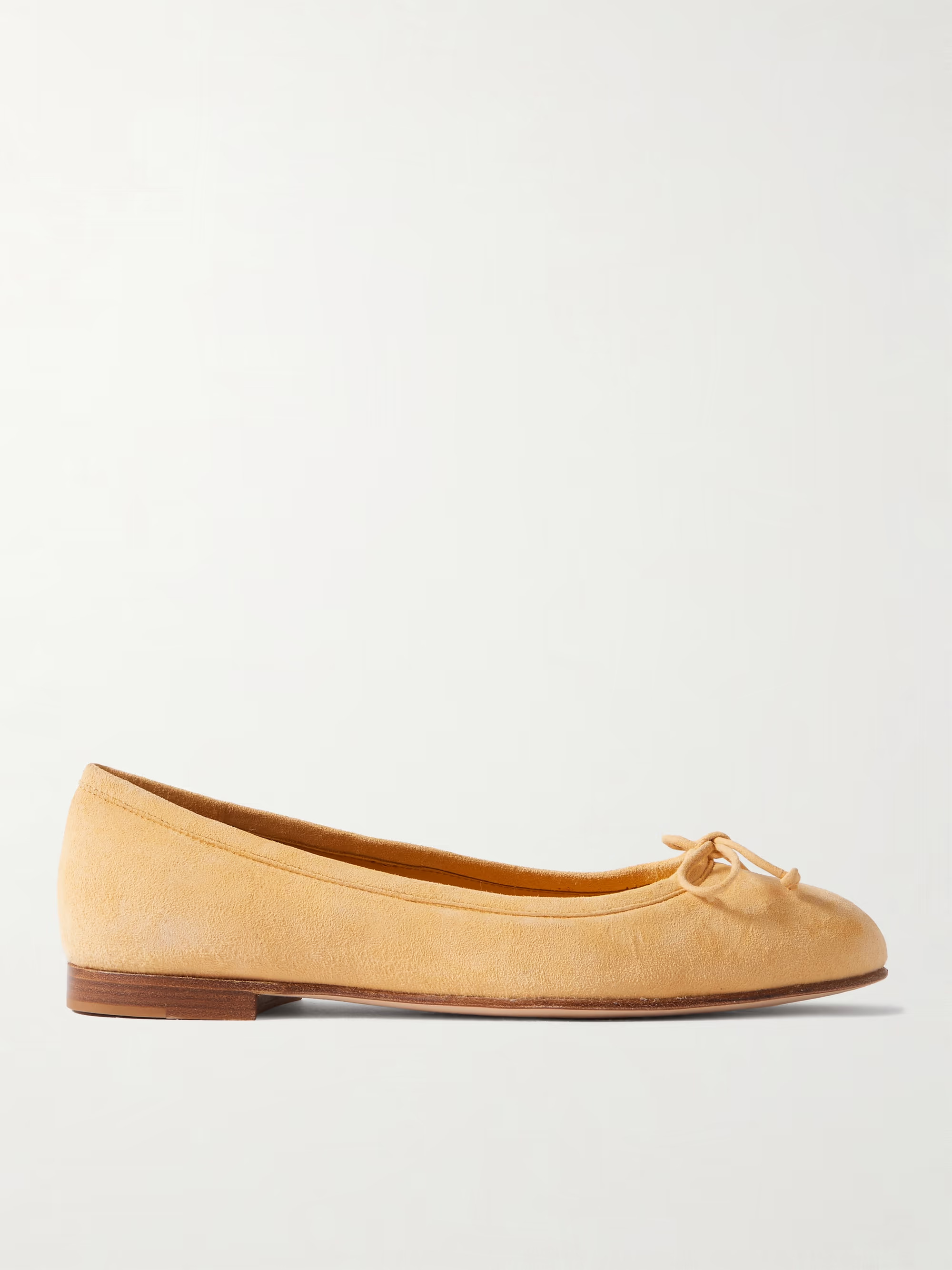 Veralli bow-detailed suede ballet flats | NET-A-PORTER APAC