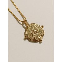 Gold Coin Necklace, Mother Origin Amulet, Layering Medallion, Pamela Card, Greek Jewelry, Coin, Anci | Etsy (US)
