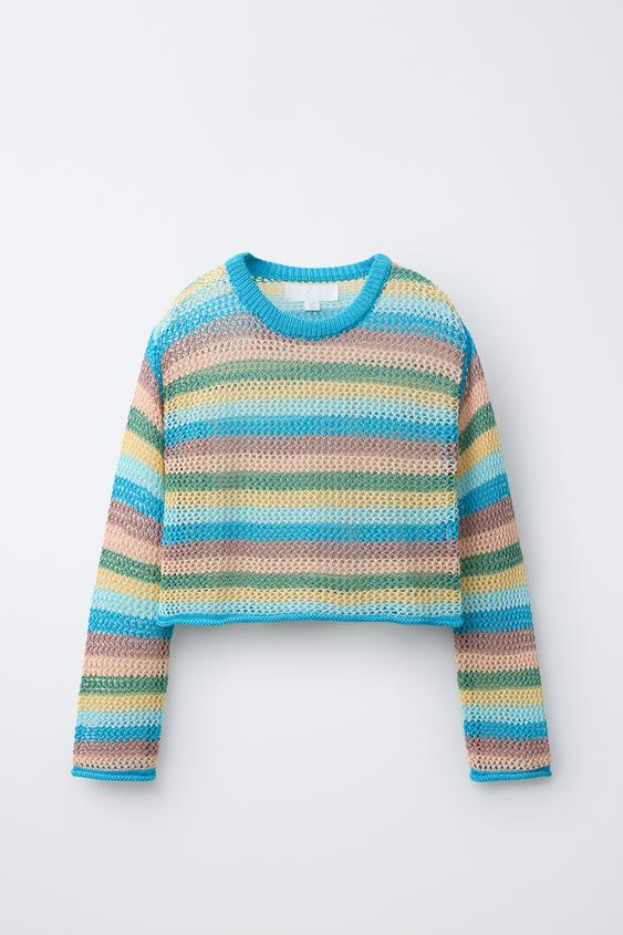 STRIPED KNIT JUMPER | Zara US
