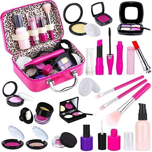 TEPSMIGO Pretend Makeup Kit for Girls, Kids Pretend Play Makeup Set - with Cosmetic Bag for Birth... | Amazon (US)