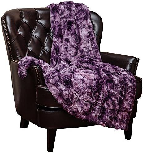 Chanasya Fuzzy Faux Fur Throw Blanket - Light Weight Blanket for Bed Couch and Living Room Suitab... | Amazon (US)