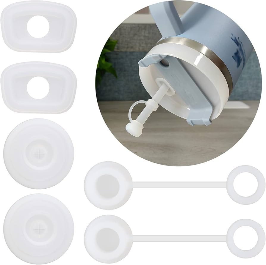 HOMDSG Silicone Spill Stopper Set of 3, Compatible with Stanley Cup 1.0 40oz/ 30oz, Tumbler Acces... | Amazon (US)