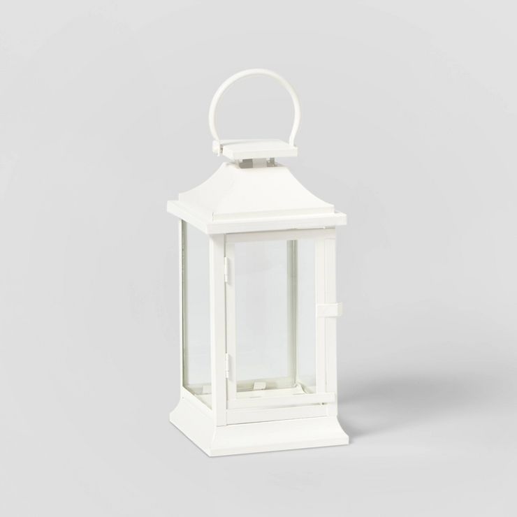 12&#34; Decorative Metal Lantern White - Wondershop&#8482; | Target