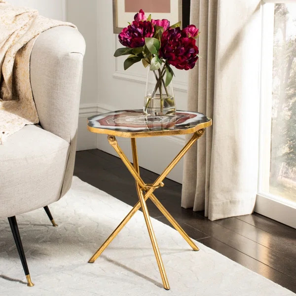 Brionni Glass Frame End Table | Wayfair North America