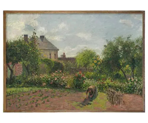 Rustic Farmhouse Wall Art Decor - 24x36 Large Unframed Rolled Canvas - Boho Landscape Picture - F... | Amazon (US)