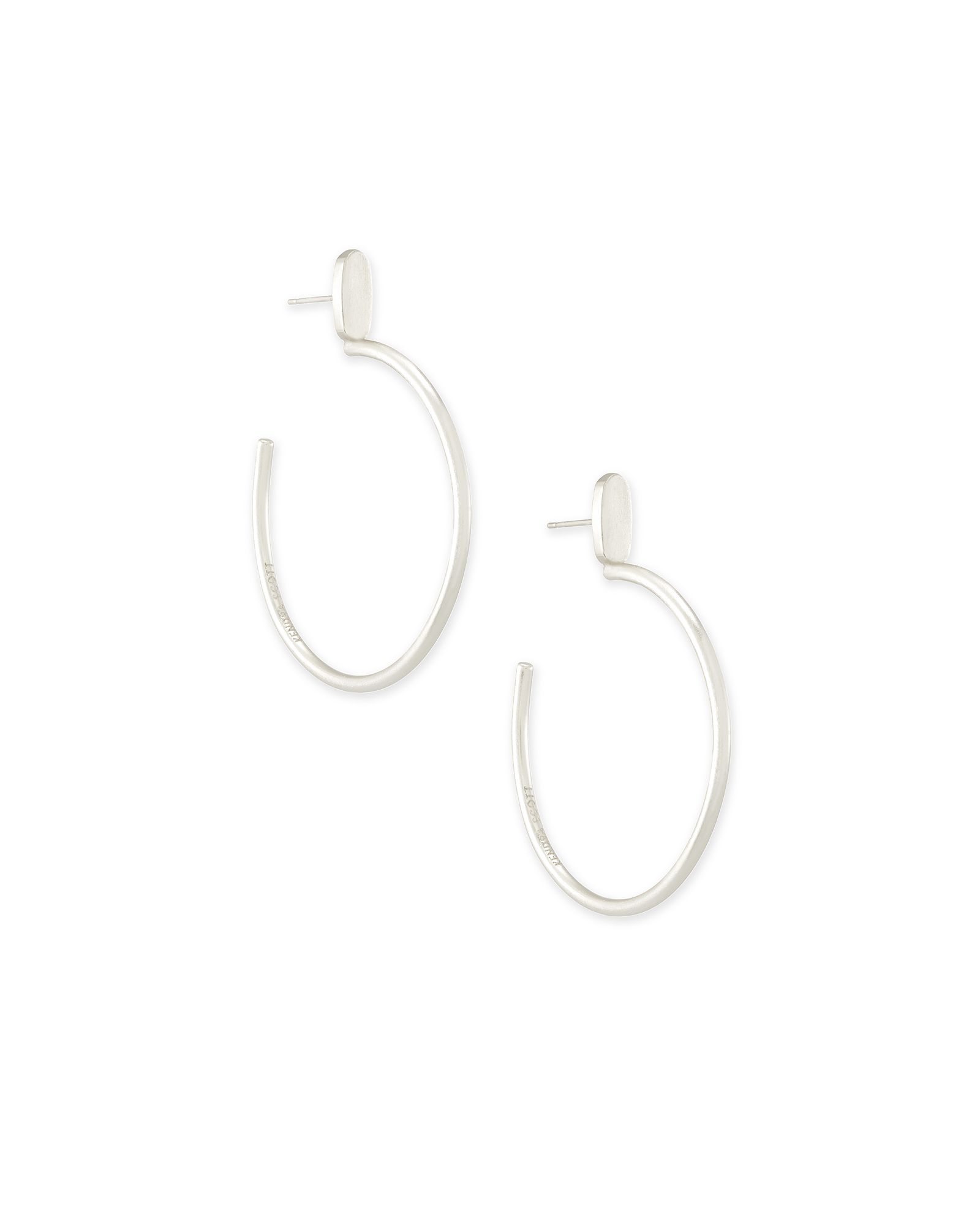 Small Pepper Hoop Earrings In Bright Silver | Kendra Scott