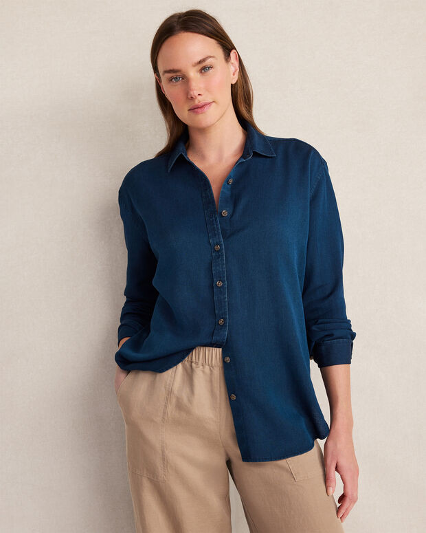 The Daily Shirt in Indigo Twill | Haven Well Within