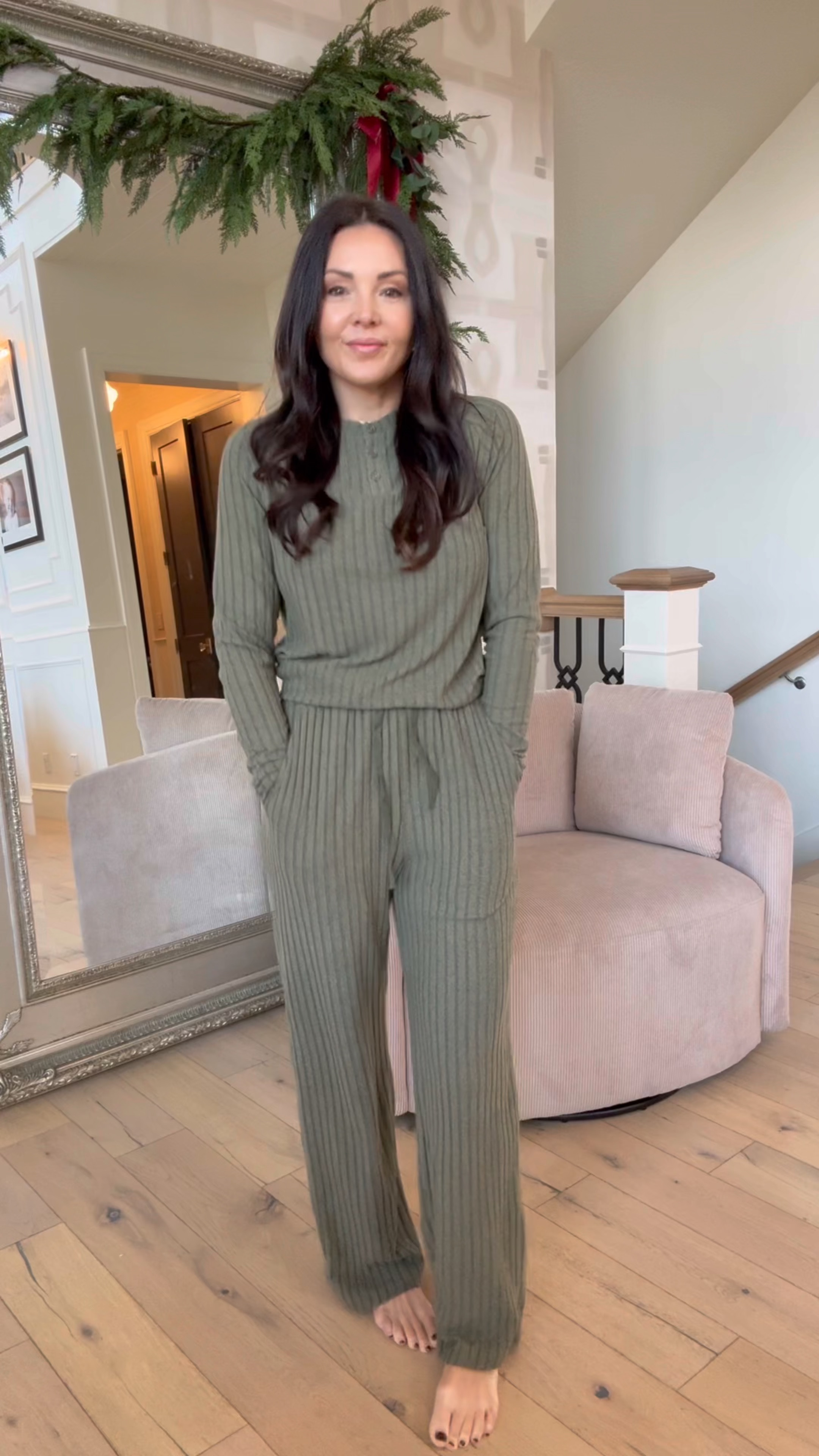 Walmart Ribbed Knit Henley top loungewear set comes in 7 different colors and is more than half off right now! I even wear the shirt with jeans sometimes, it’s so soft. This would be a perfect travel outfit. Wearing a size small

#LTKFindsUnder50 #LTKSaleAlert #LTKTravel