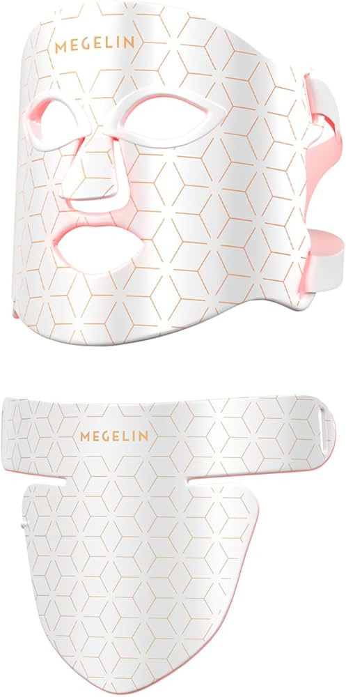 MEGELIN Led Red Light Therapy Face & Neck Mask, 7 Colors Led Light Therapy Facial Mask, Infrared ... | Amazon (US)