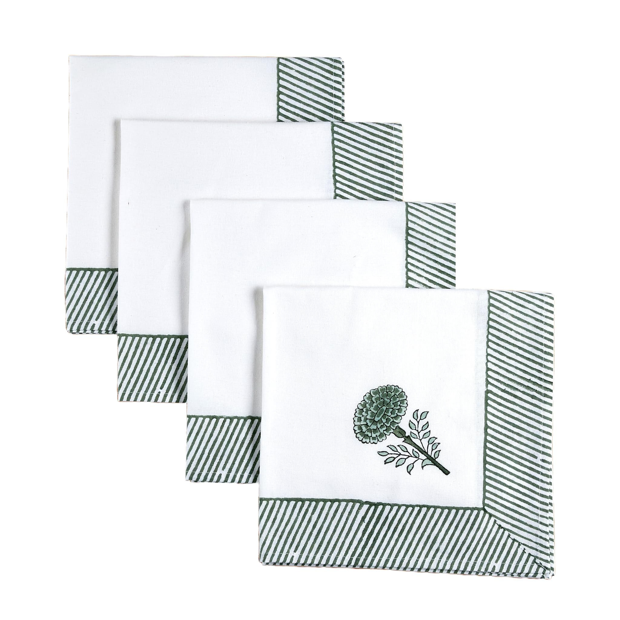 Cloth Napkins Set of 4 - Washable Reusable Dinner Napkin, Spring Summer Floral Farmhouse Vintage ... | Amazon (US)