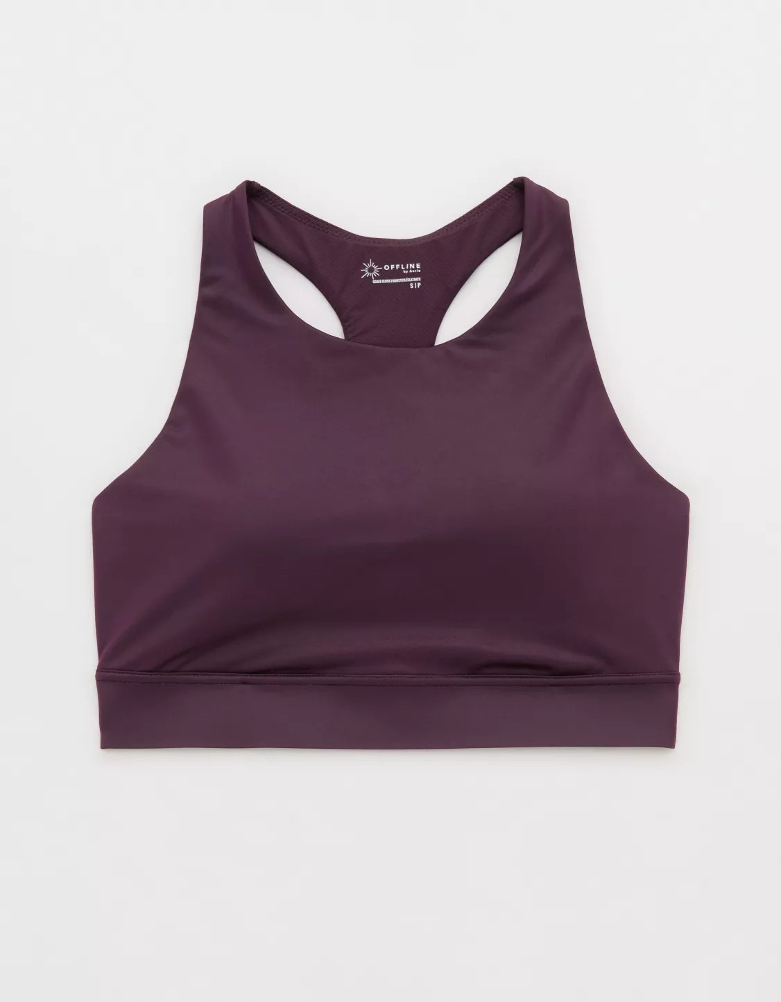 OFFLINE By Aerie Goals Gloss High Neck Sports Bra | Aerie