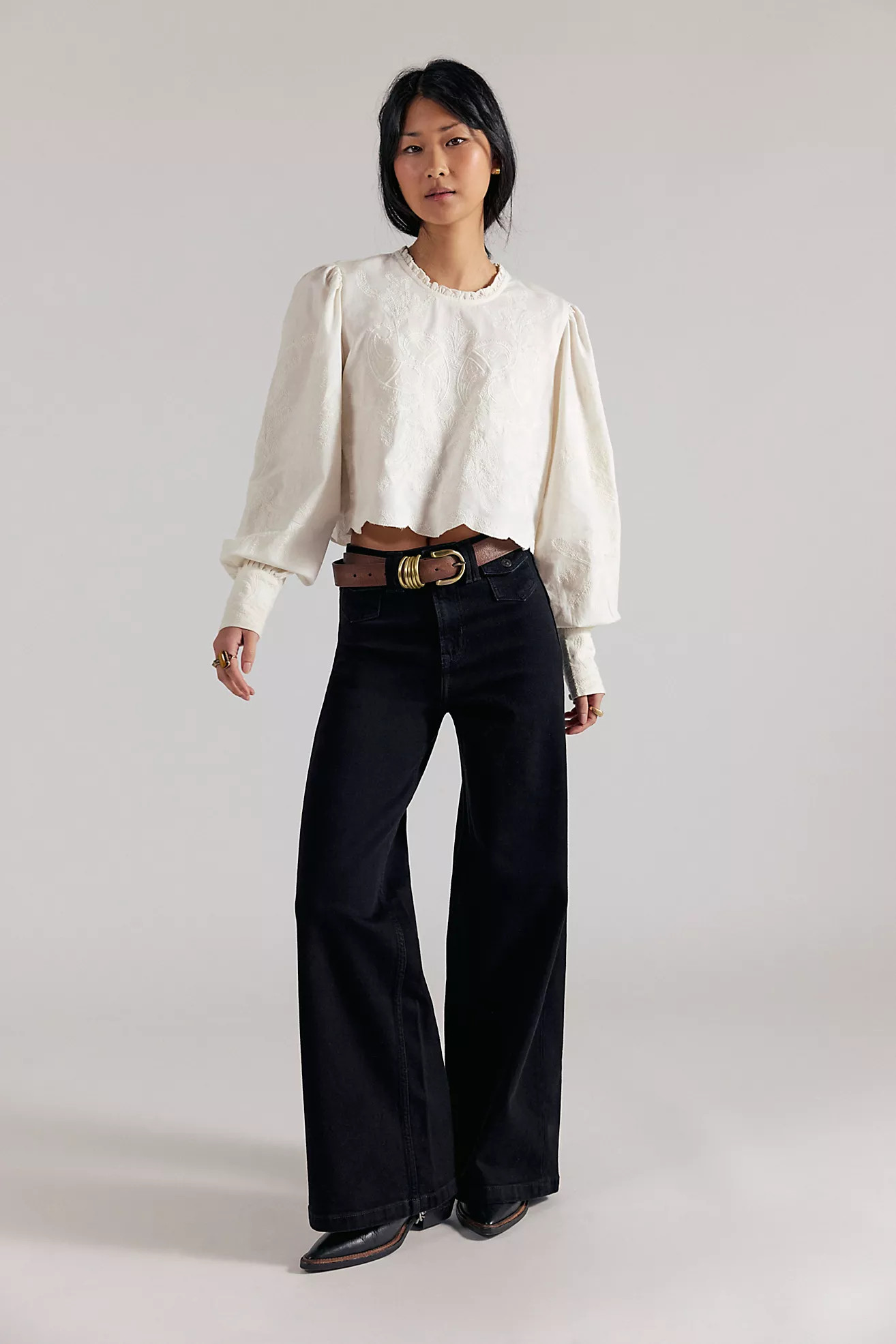 We The Free Kellee High-Rise Palazzo Jeans | Free People (UK)