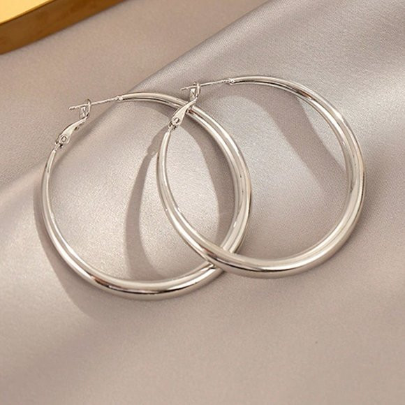 Silver Hoop Earrings | Poshmark