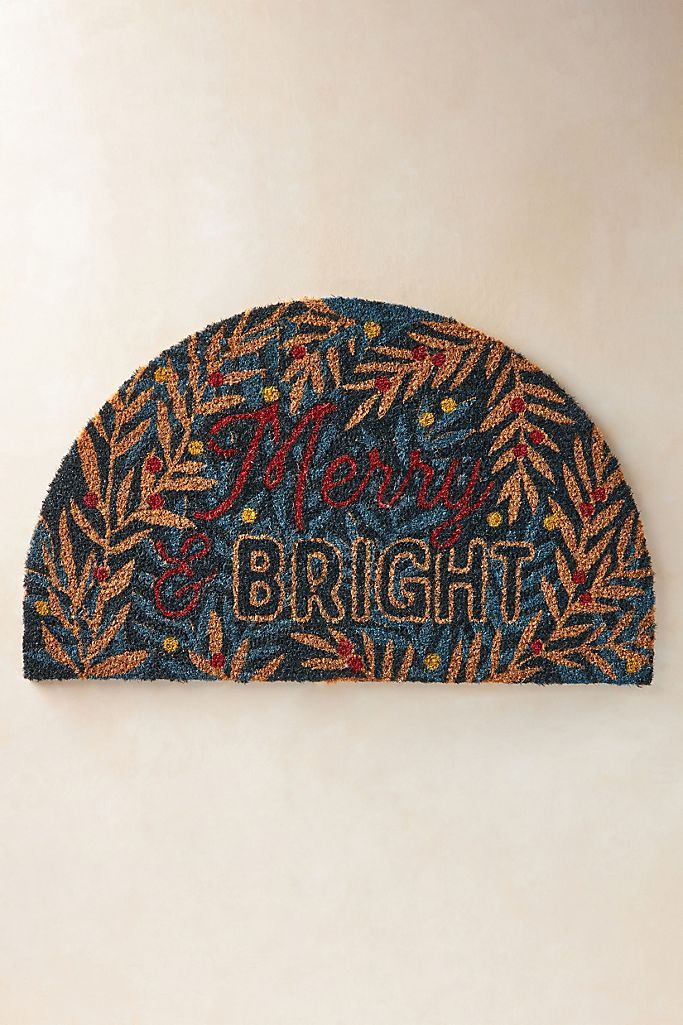 Merry & Bright Doormat | Anthropologie (US)