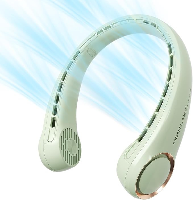 Jancane Portable Neck Fan, USB Rechargeable Personal Fan, 3 Speeds Adjustable, Large air outlet P... | Amazon (US)