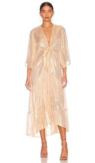Anika Dress in Ios Gold | Revolve Clothing (Global)