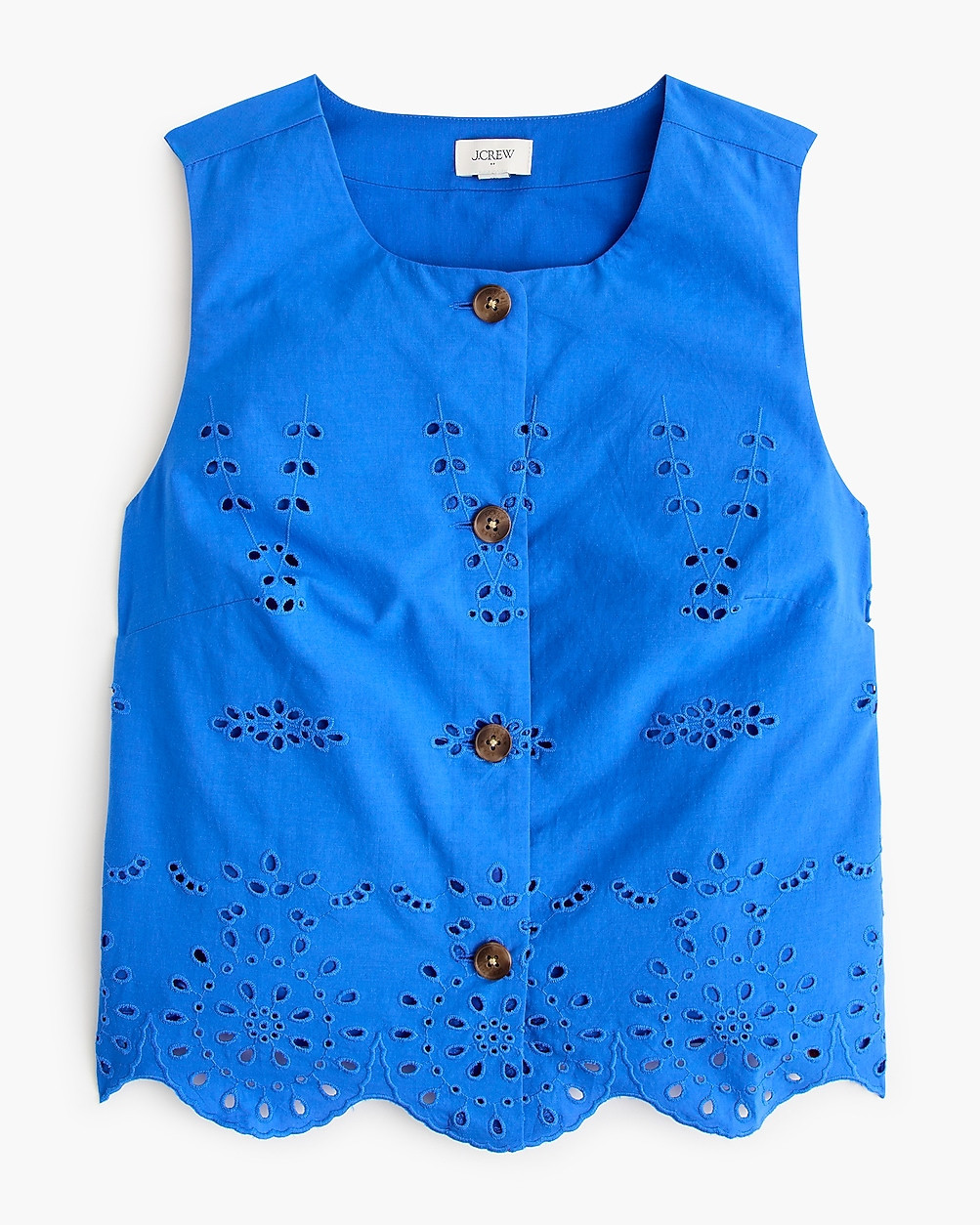Eyelet button-front shell | J.Crew Factory