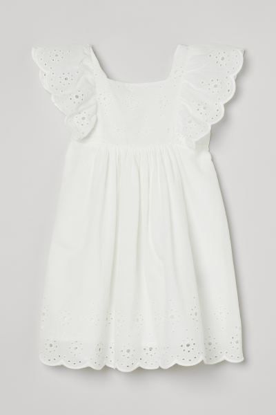 Eyelet Embroidery-detail Dress | H&M (US + CA)