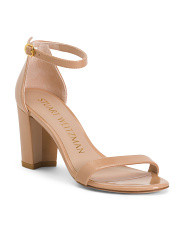 Made In Spain Patent Leather Nearly Nude Heeled Sandals | Women's Shoes | Marshalls | Marshalls