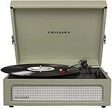 Crosley CR8017B-SA Voyager Vintage Portable Turntable with Bluetooth in/Out and Built-in Speakers, S | Amazon (US)