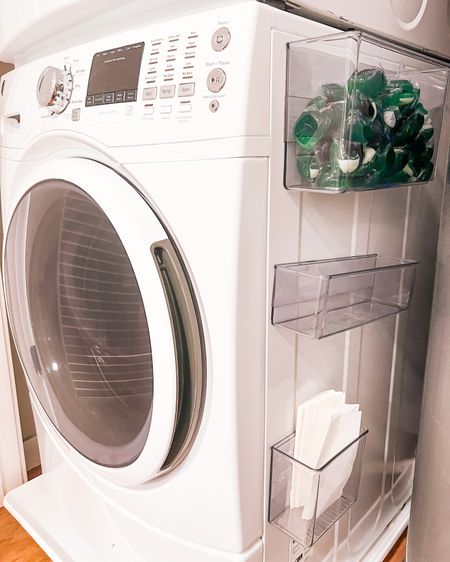 Keep your house organized with these magnetic bins for small laundry spaces ✨ 


#LTKhome #LTKfindsunder50