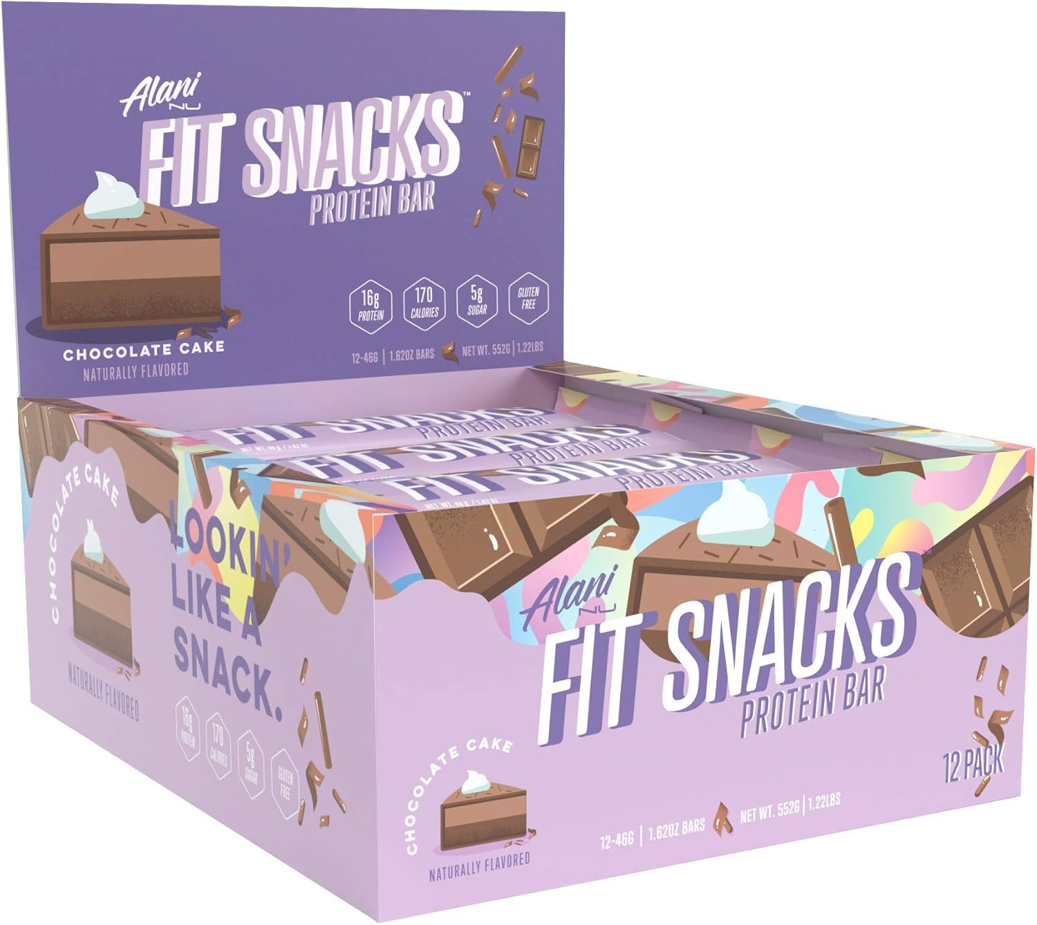 Alani Nu Fit Snack Protein Bar, Gluten-Free Bars, 16g Protein, Low-Sugar, Low-Carb, Gluten-Free, ... | Amazon (US)