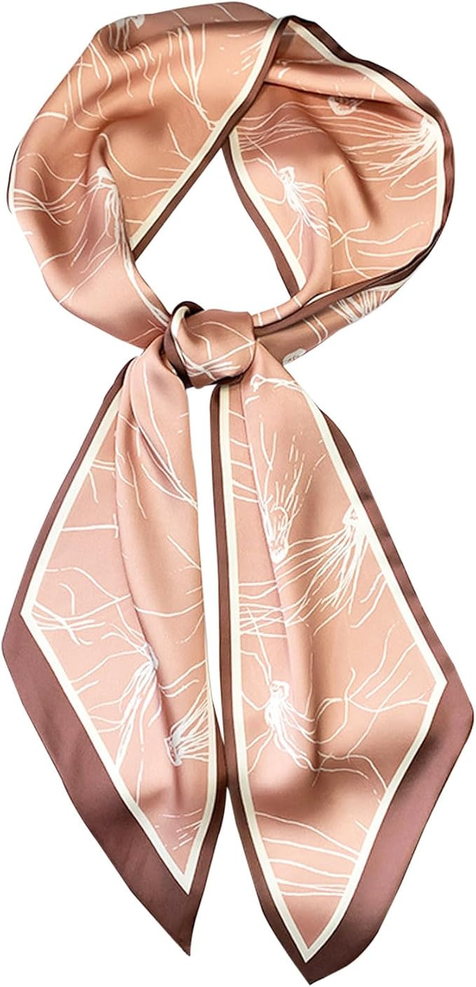 Hioyiwse Head Scarf Hair Neck Scarves For Women Purse Bag Scarfs For Handbags Silky Long Thin Sat... | Amazon (US)