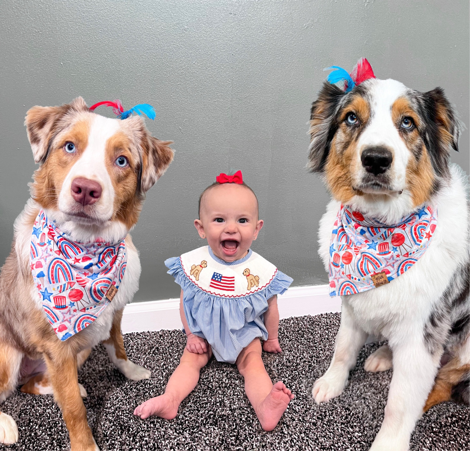 Red, white, & blue crew❤️💙🤍

• Lily (left) is wearing a medium
• Lacie (right) is wearing a large

#LTKSeasonal #LTKfamily #LTKbaby