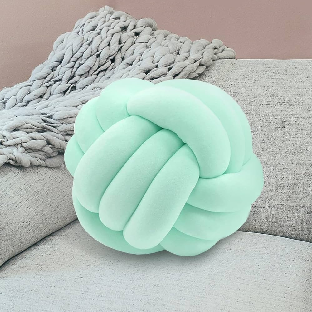 Soft Knot Ball Pillows, Knotted Plush Throw Pillow Cushion Round Throw Knot Pillow Handmade Round... | Amazon (US)