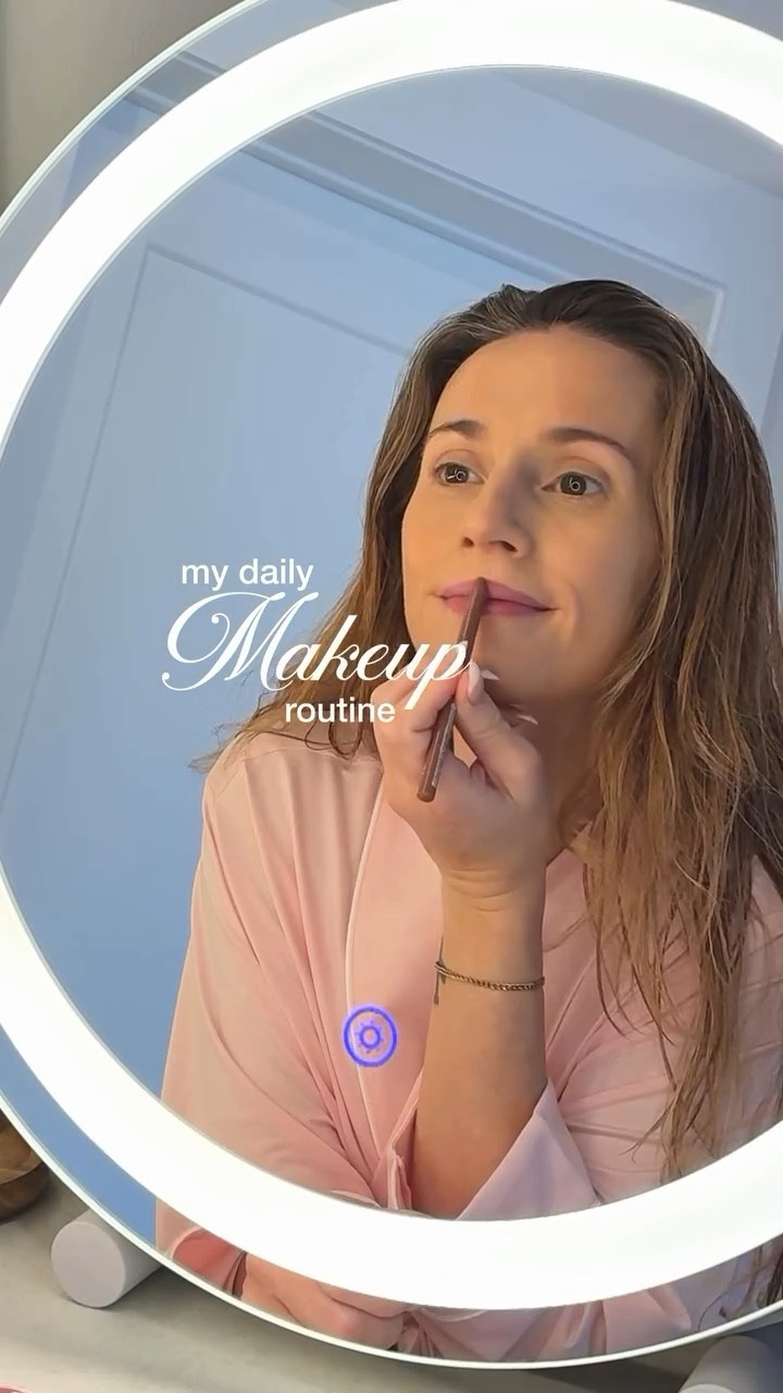 My daily makeup routine 💄🎀

obsessed with this LED mirror find @temu 🪞 (linked in bio)

#temu #homefinds #ledmirror #makeupmirror #makeuproutine #makeupcorner