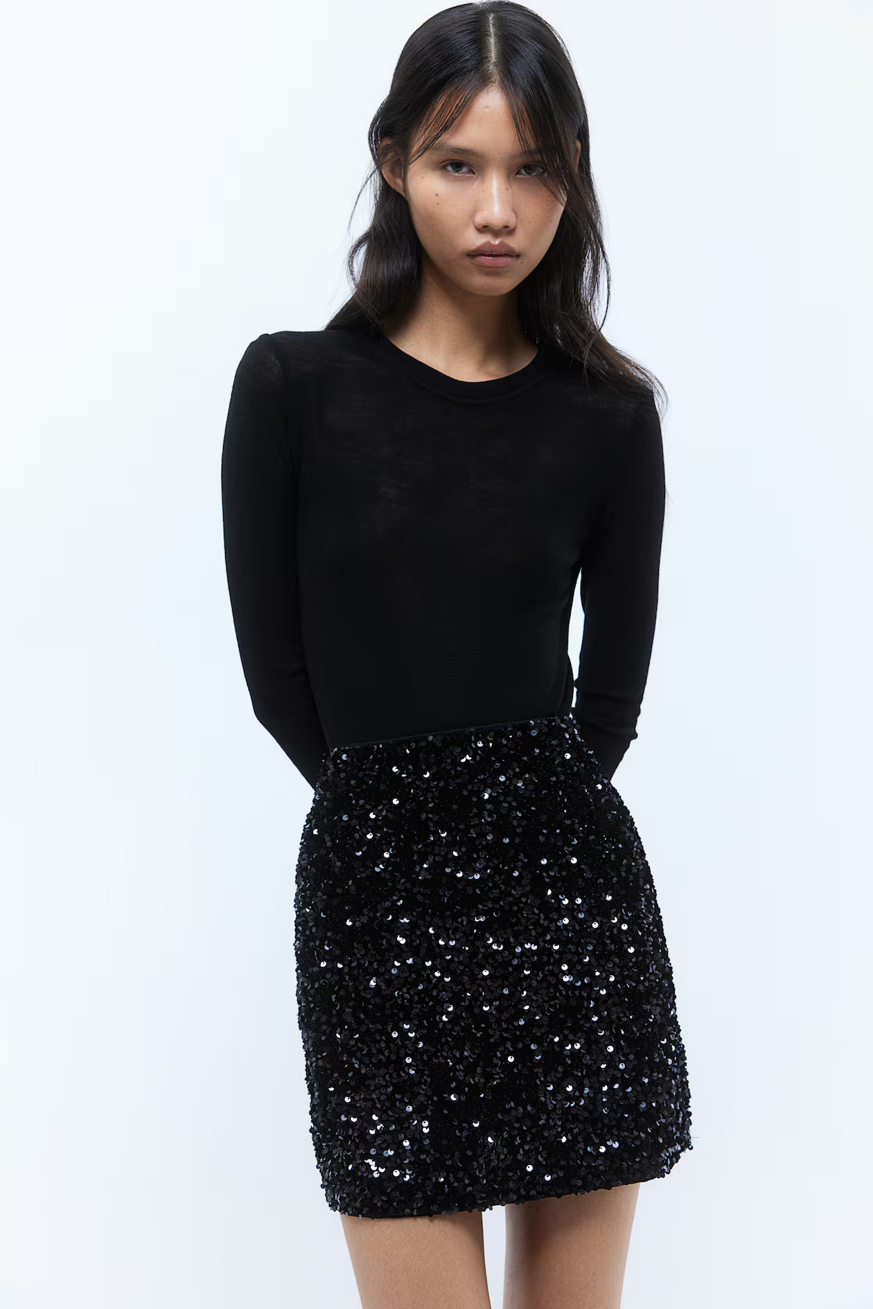 Sequined Mini Skirt | H&M (US + CA)