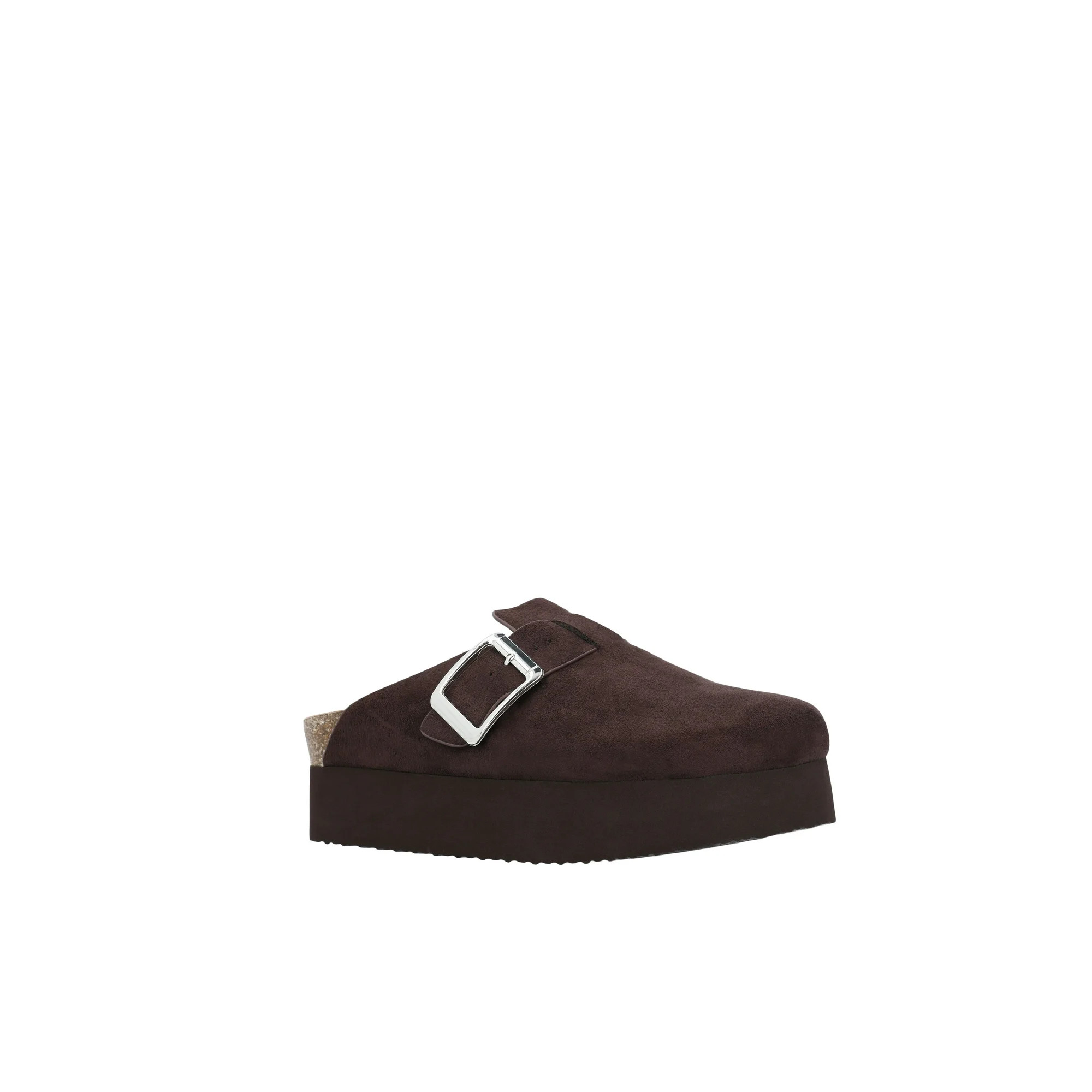 Madden NYC Women's Faux Suede Platform Buckle Clogs, Sizes 6-11 | Walmart (US)